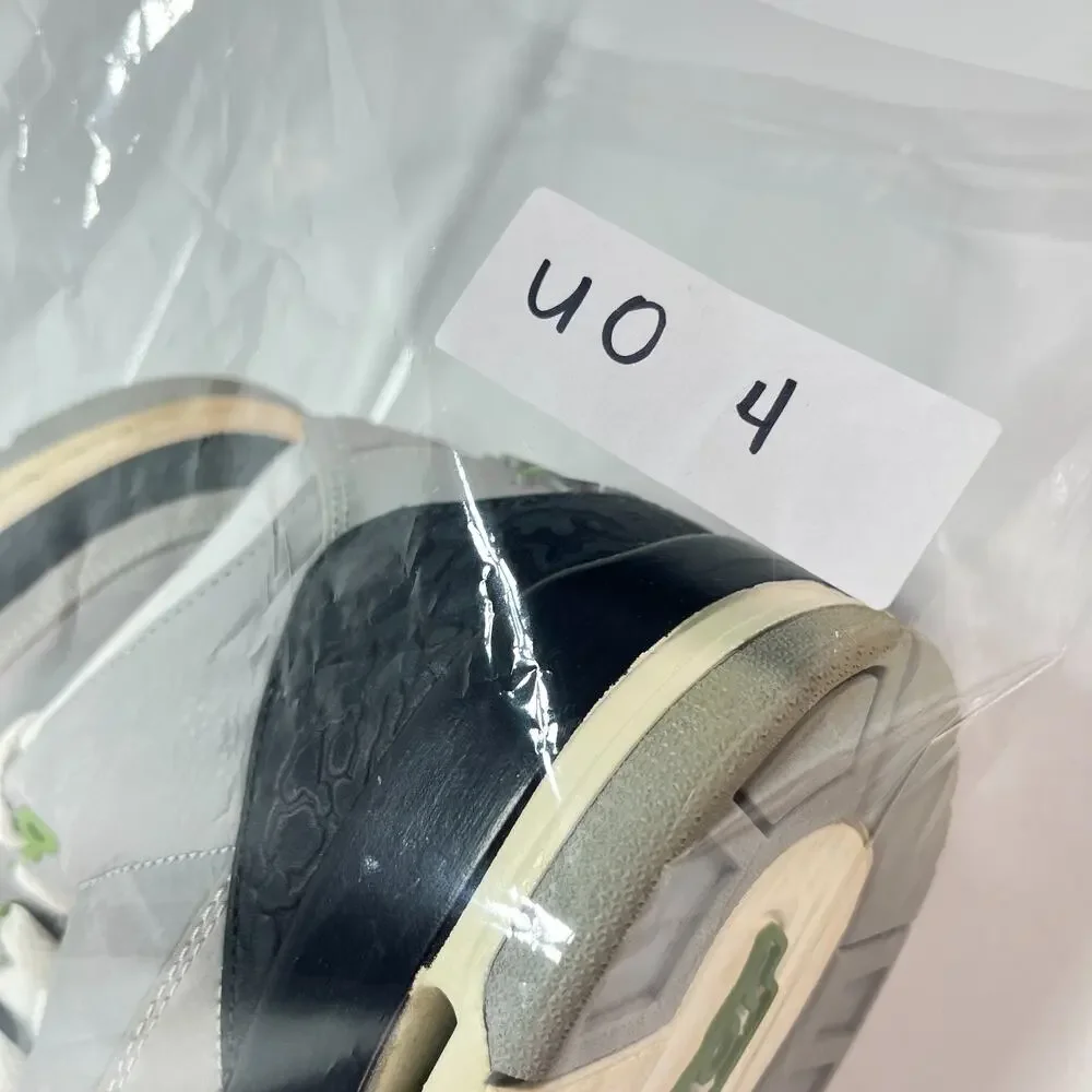Air Jordan 3 Retro Chlorophyll Gray Black Retro Sneakers 136064-006 Mens Sz 10.5